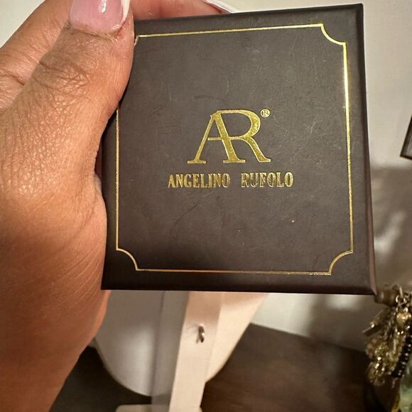 🆕 ANGELINO RUFOLO ELEPHANT SILVER-TONE CUFFLINKS - Picture 3 of 3